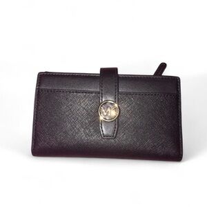 Michael Kors Black Wallet with Gold Logo